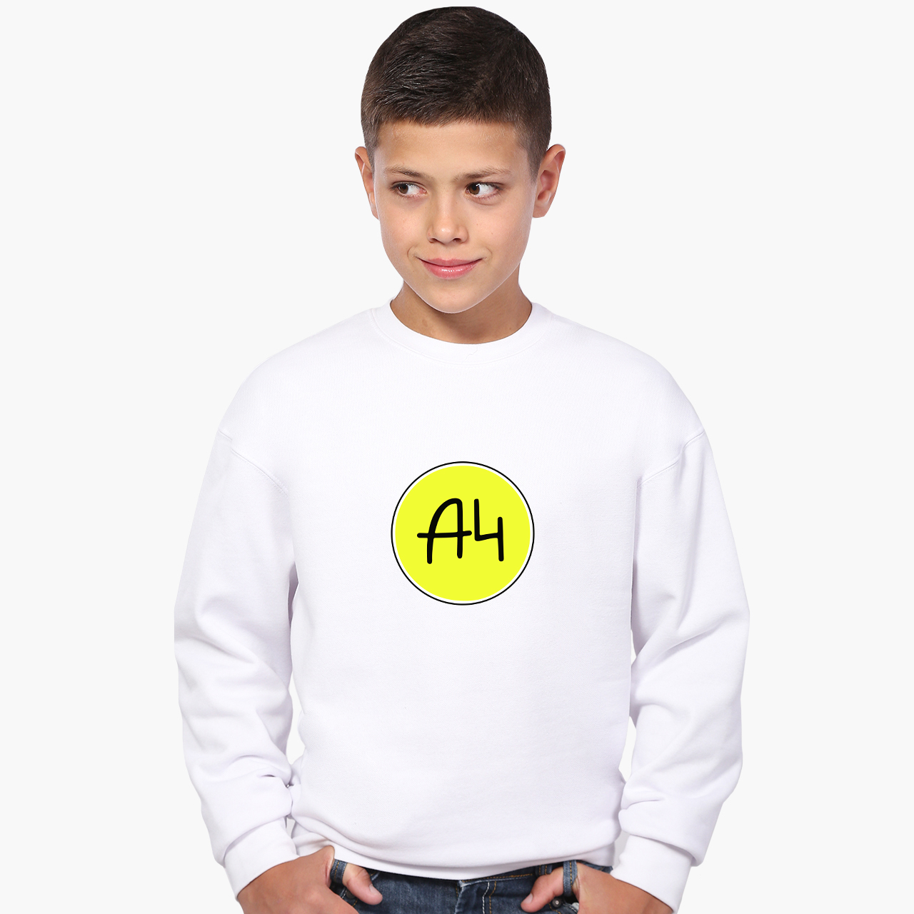 

Свитшот для мальчиков Блогер Влад Бумага А4 (Blogger Vlad A4) (9509-2620) 122-128 см Белый