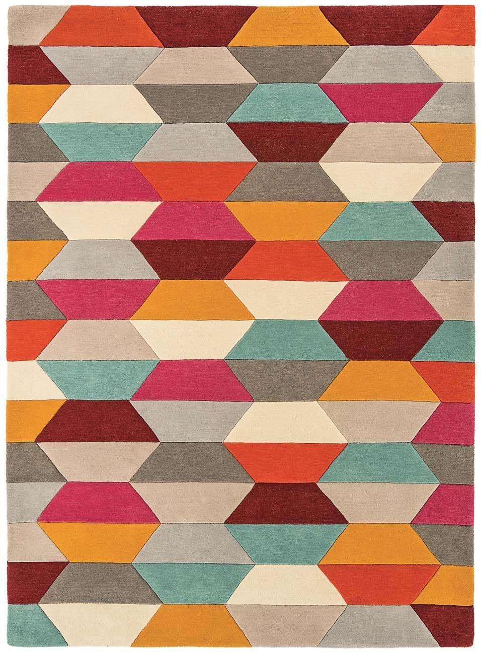

Ковер Funk Honeycomb Bright 70х200 см Розовый