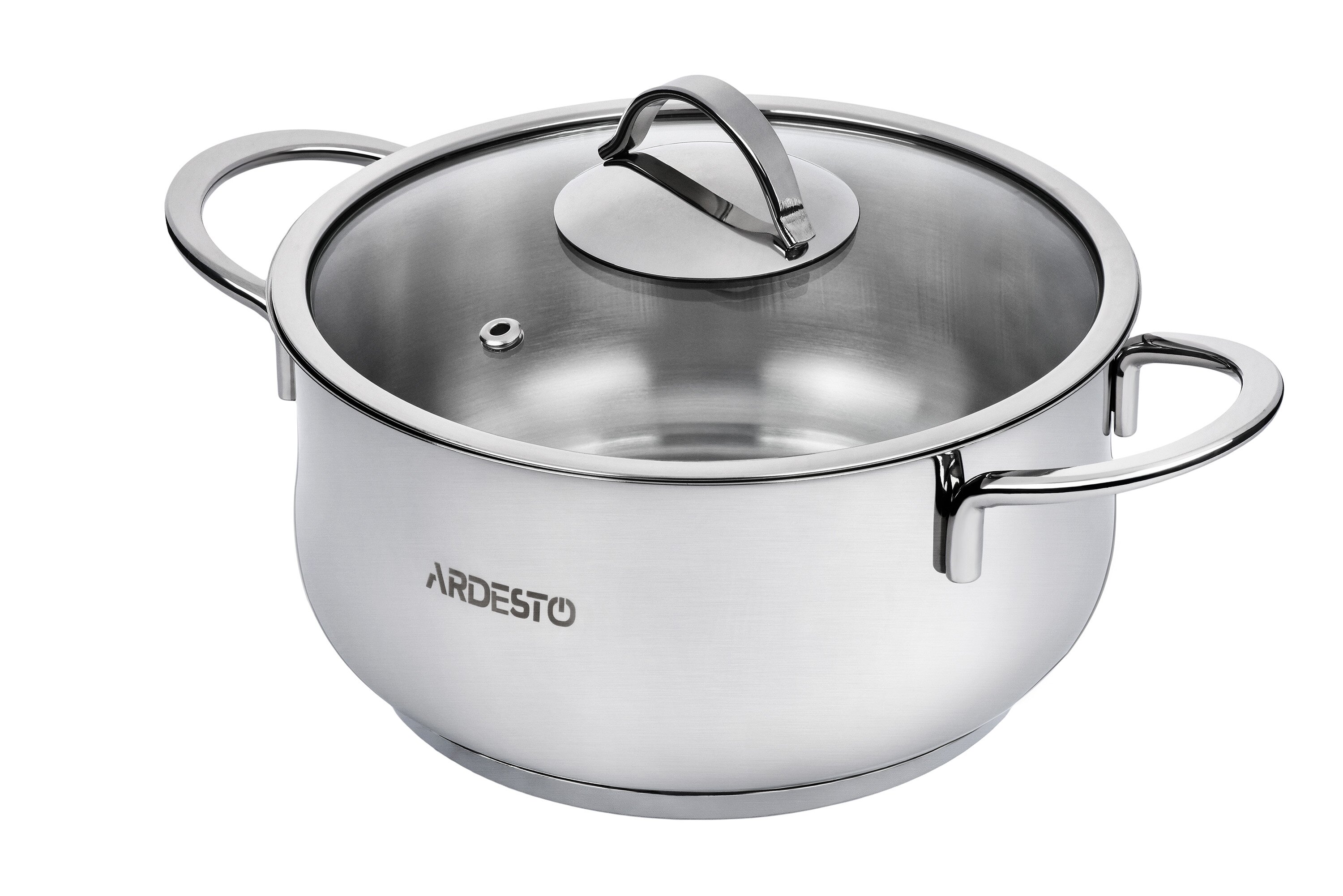

Кастрюля Ardesto BLACK MARS, стеклянная крышка, 4.3 л, нержавеющая сталь