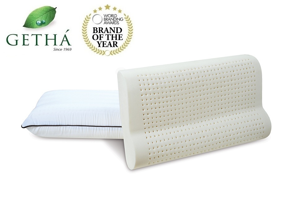 

Подушка ортопедическая Getha Contour из натурального латекса 63х37х13/15см