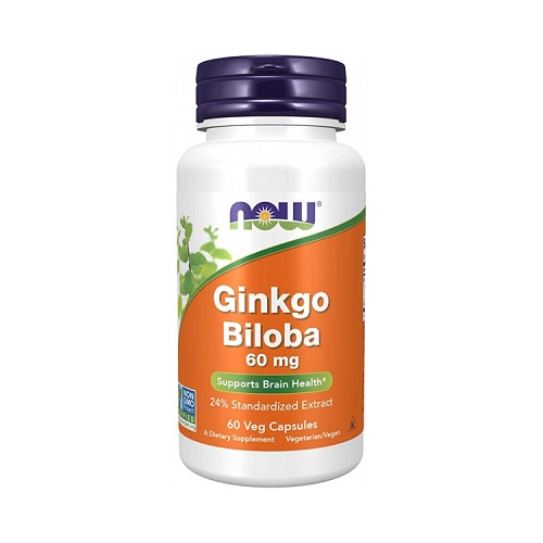 

Гінко Білоба NOW Ginkgo Biloba 60mg, 60 капс.