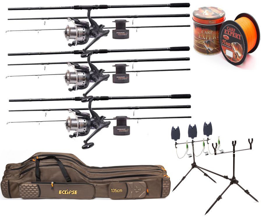 

КАРПОВЫЙ НАБОР FLAGMAN MAGNUM BLACK CARP НА 3 УДИЛИЩА С КАТУШКАМИ + РОД ПОД+ СИГНАЛИЗАТОРЫ+ ЧЕХОЛ
