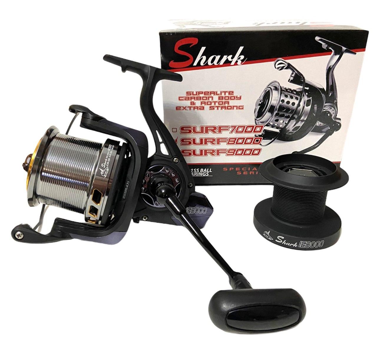 

Катушка карповая Shark Surf 8000 низкопрофильная шпуля 10bb