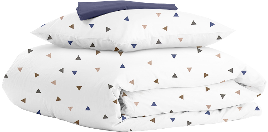 

Комплект детского постельного белья Cosas на резинке Delta Color Dark Blue 110x140 см