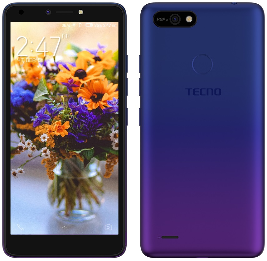

Мобильный телефон TECNO POP 2F (B1G) 1/16GB Dual SIM Dawn Blue