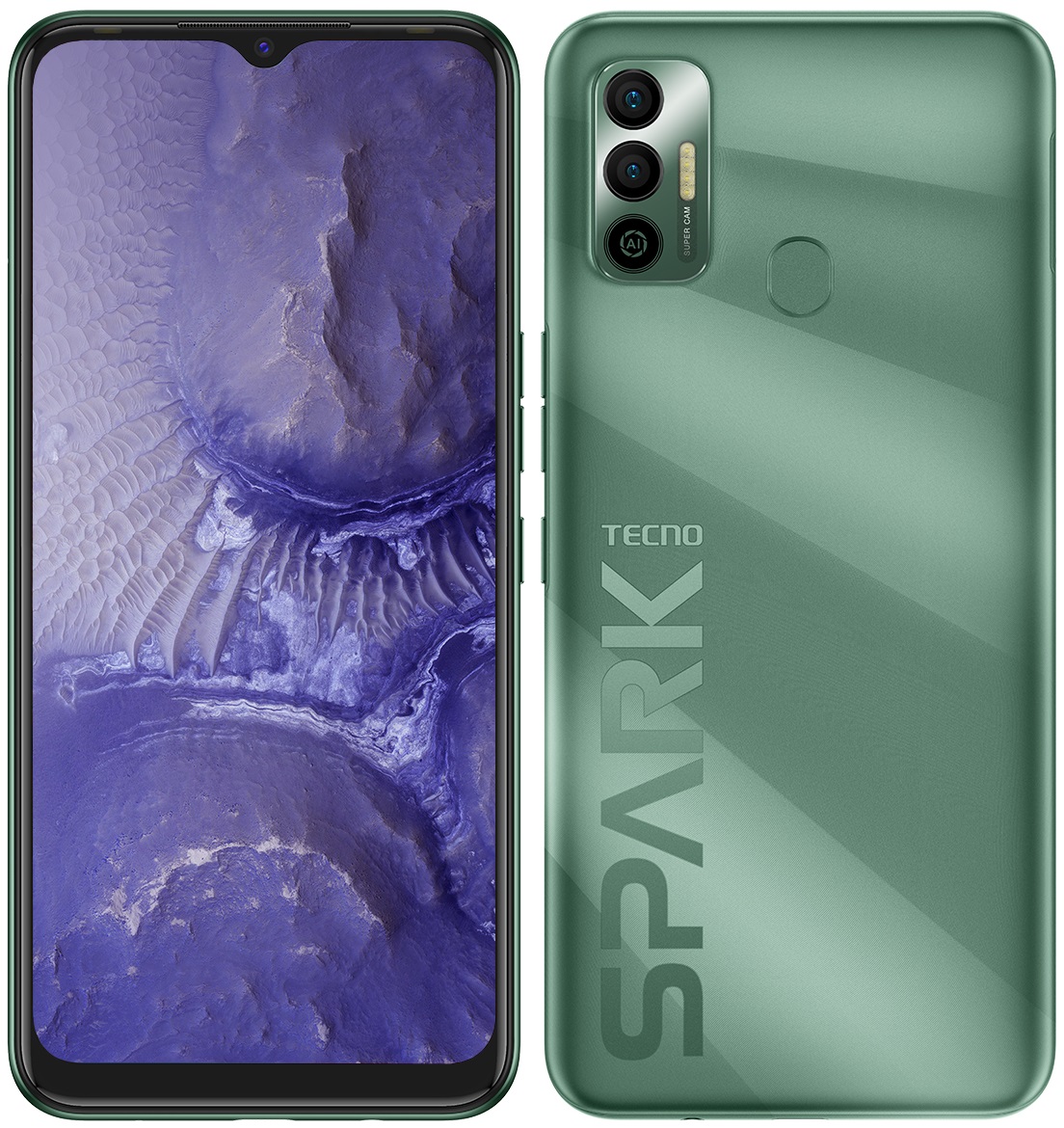 

Мобильный телефон TECNO Spark 7 Go (KF6m) 2/32Gb NFC Dual SIM Spruce Green