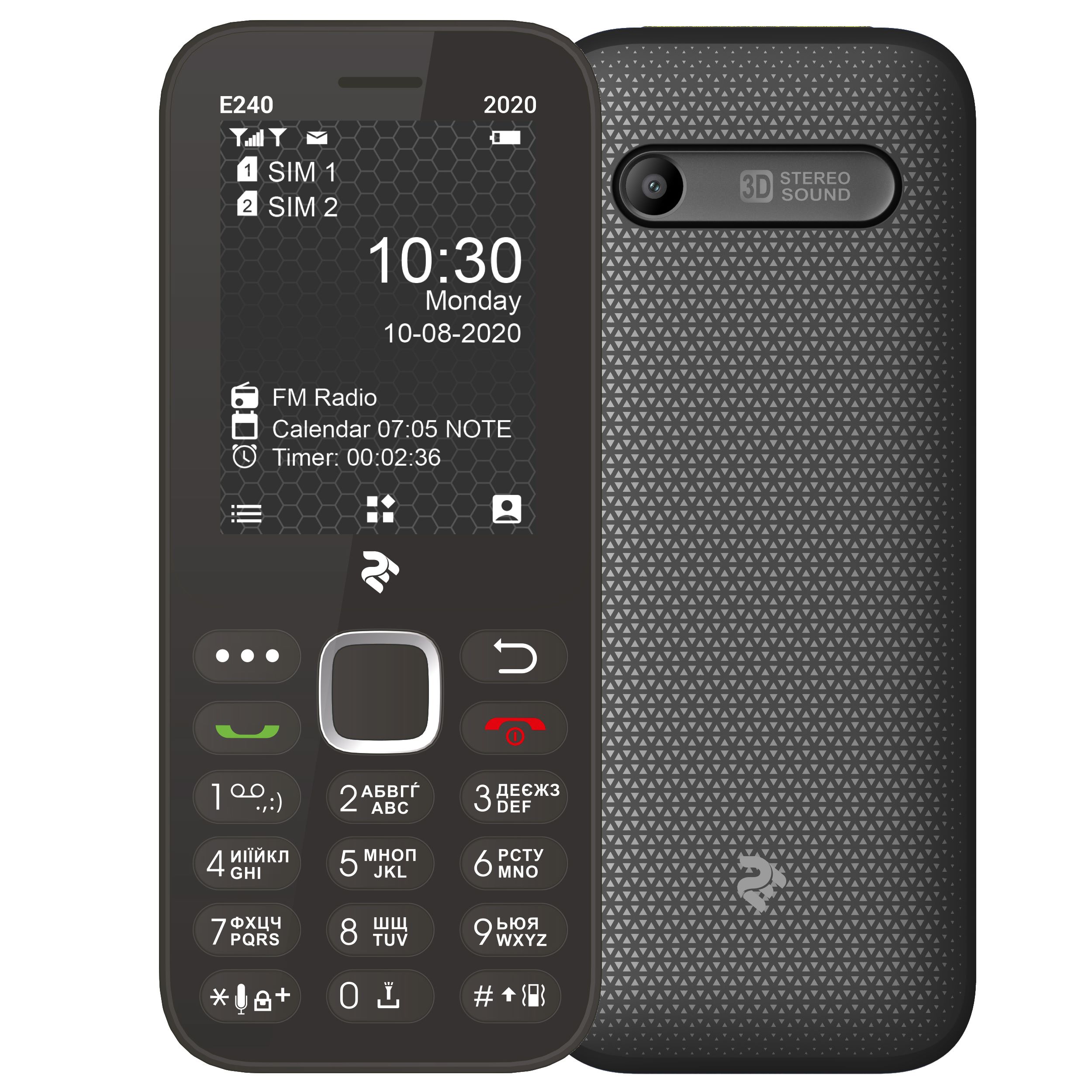 

Мобильный телефон 2E E240 2020 Dual SIM Black