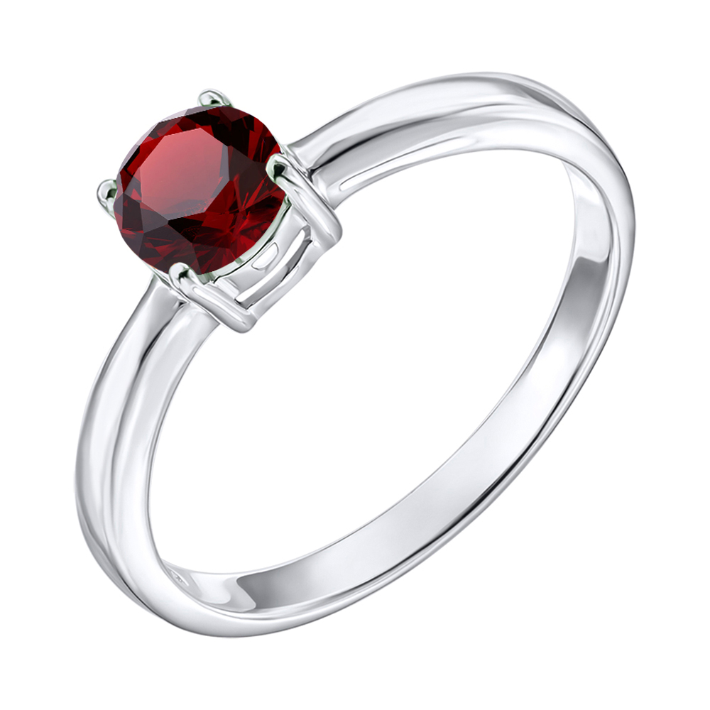 

Серебряное кольцо с гранатом 000137407 18.5 размера