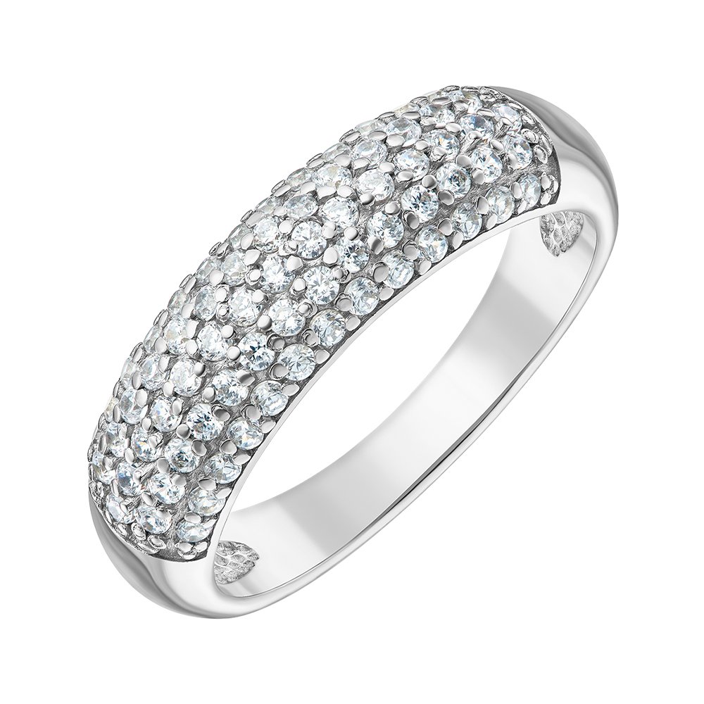 

Серебряное кольцо с фианитами 000149292 17.5 размера