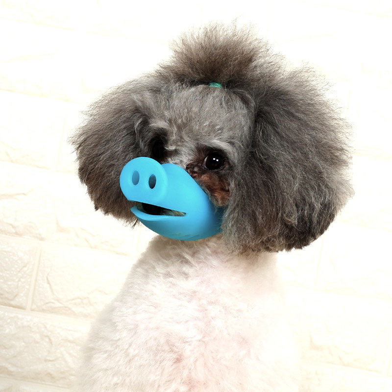 

Амуниция для собак силиконовый намордник Lesko SUPER SD Pets Pig Blue S (F_7852-29904)