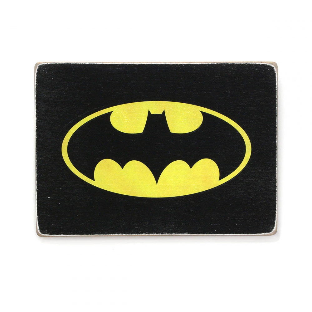 

Деревянный постер Супергерои Batman. Бэтмен. Лого А1