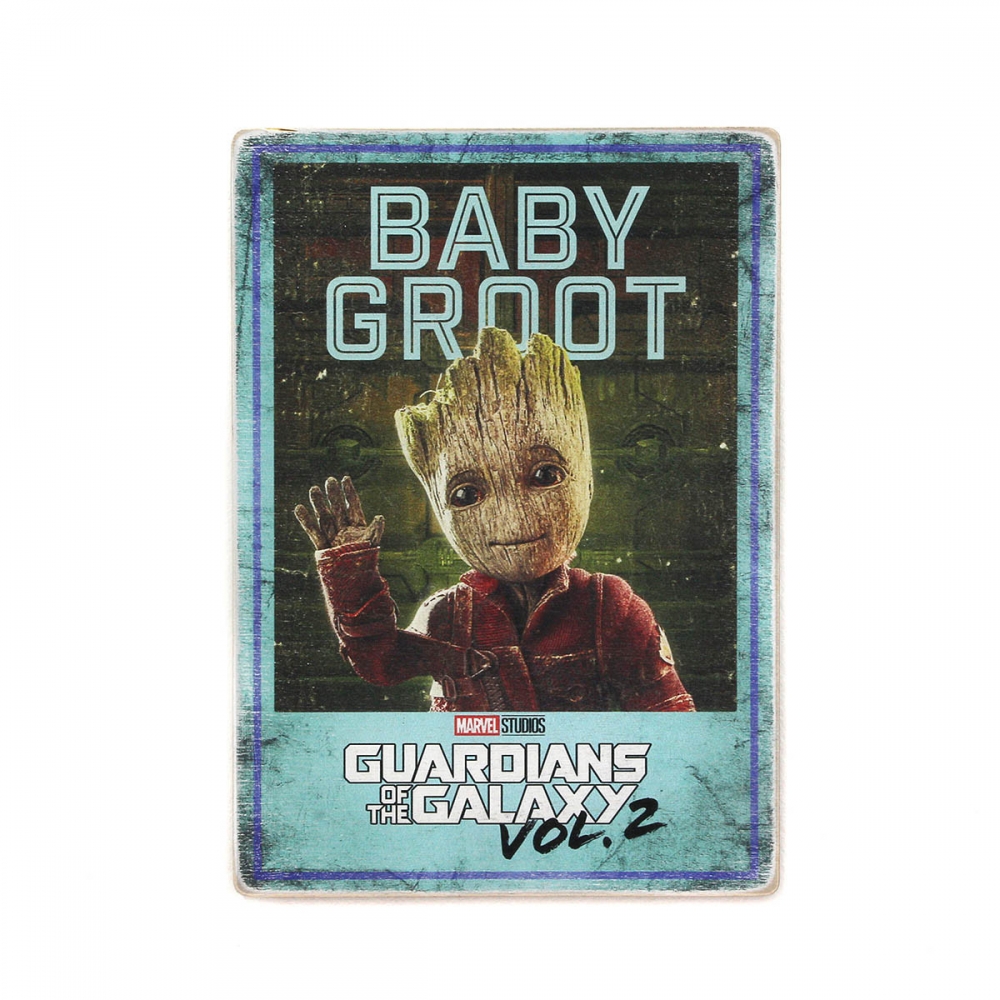 

Деревянный постер Супергерои Guardians of the Galaxy 2. Стражи Галактики 2. Малыш Грут в рамке А2