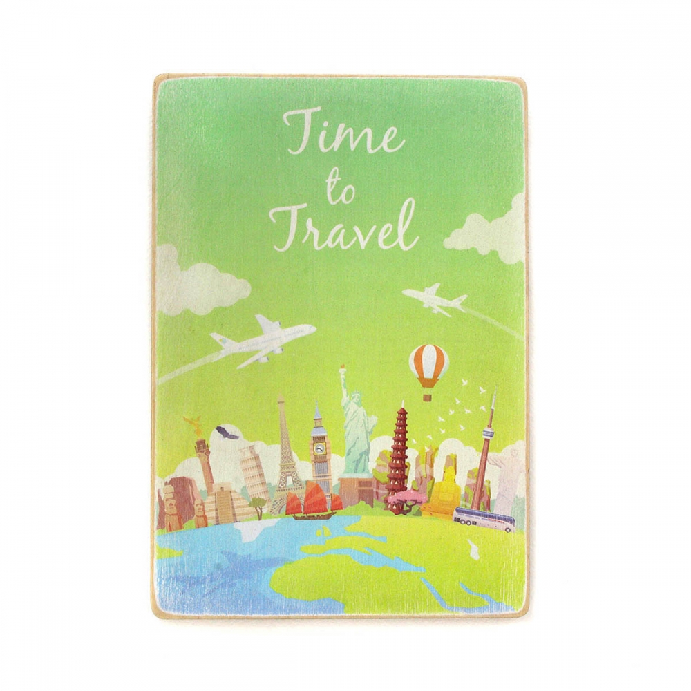 

Деревянный постер Города и страны Time to travel А2