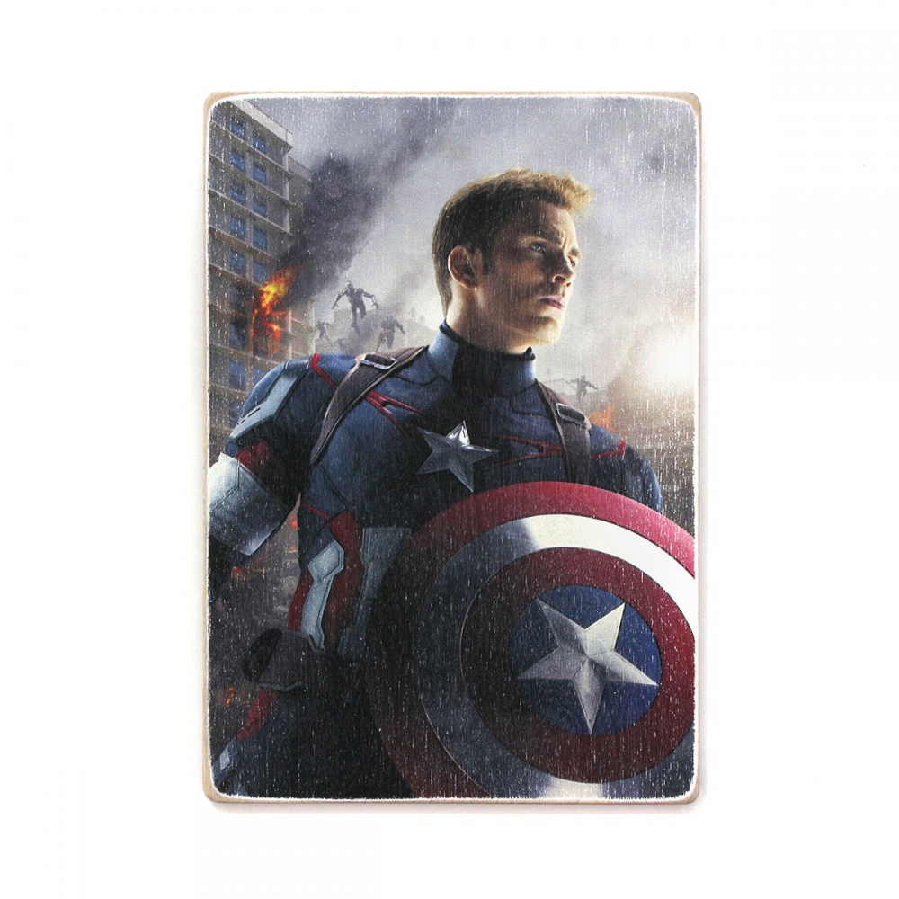 

Деревянный постер Супергерои Captain America. Капитан Америка. Фильм А2
