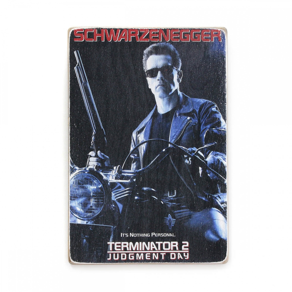 

Деревянный постер Фильмы и сериалы Терминатор 2 А1