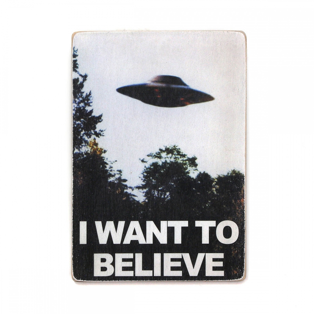 

Деревянный постер Фильмы и сериалы The X-Files. I want to believe А1