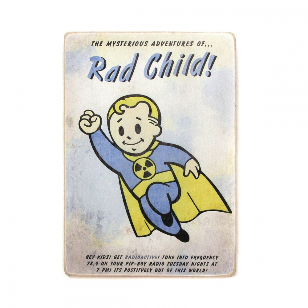 

Деревянный постер Видеоигры Fallout. Rad Child А2