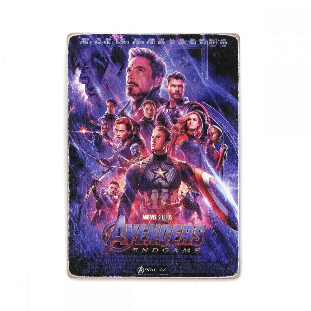 

Деревянный постер Супергерои Avengers. Мстители. Финал А1