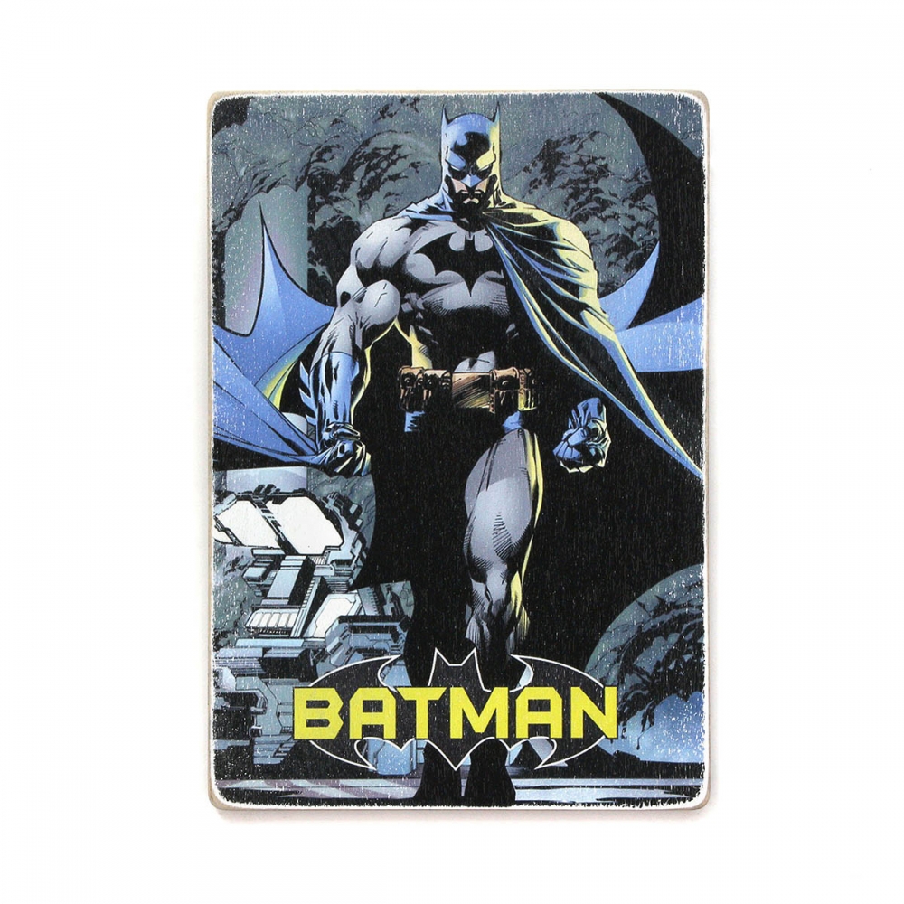 

Деревянный постер Супергерои Batman. Шагающий Бэтмен. Комикс А1
