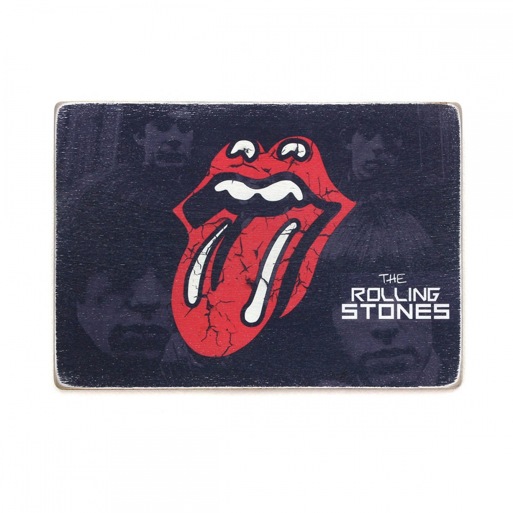

Деревянный постер Музыка The Rolling Stones. Роллинг Стоунз. Логотип А1