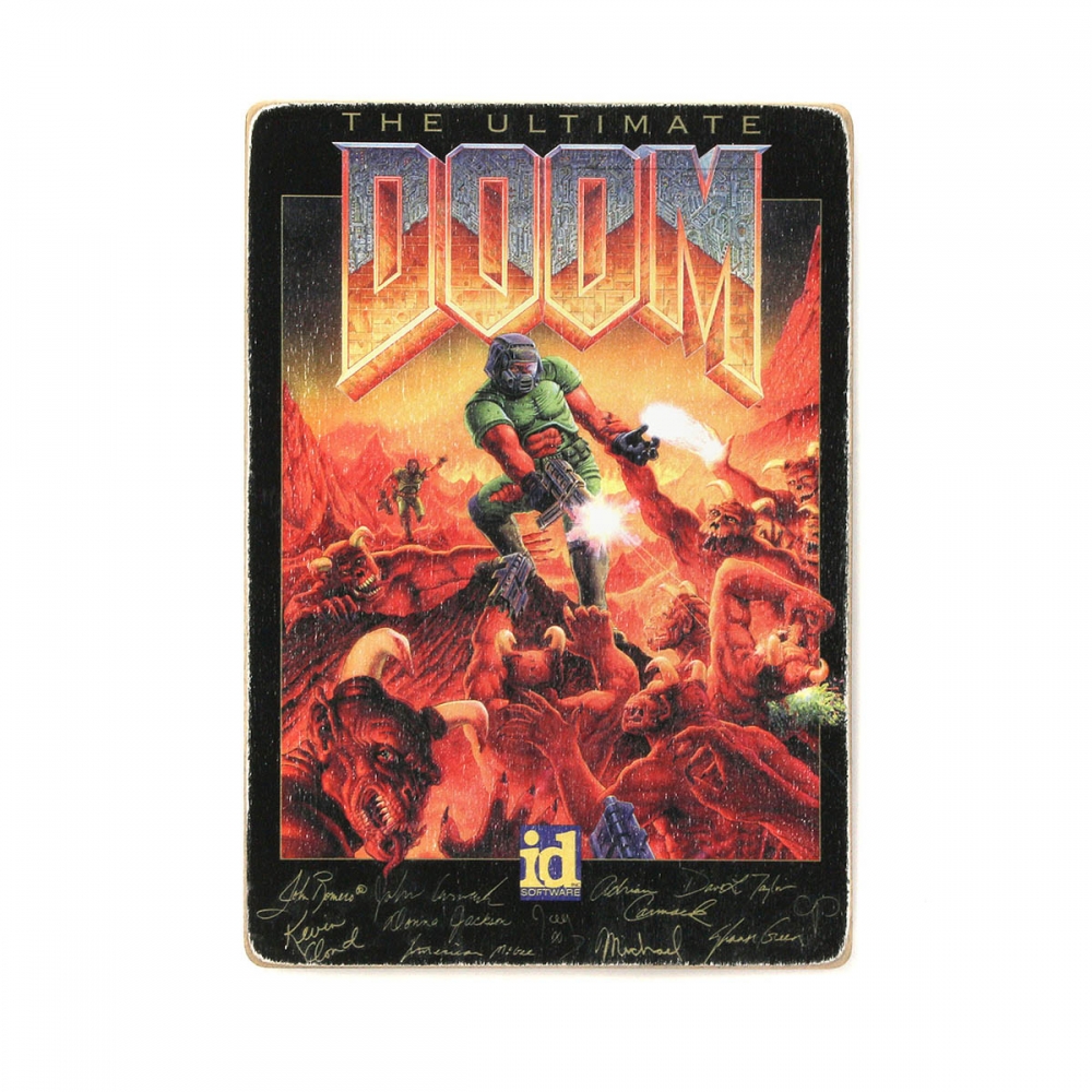 

Деревянный постер Видеоигры DOOM. Дум А2