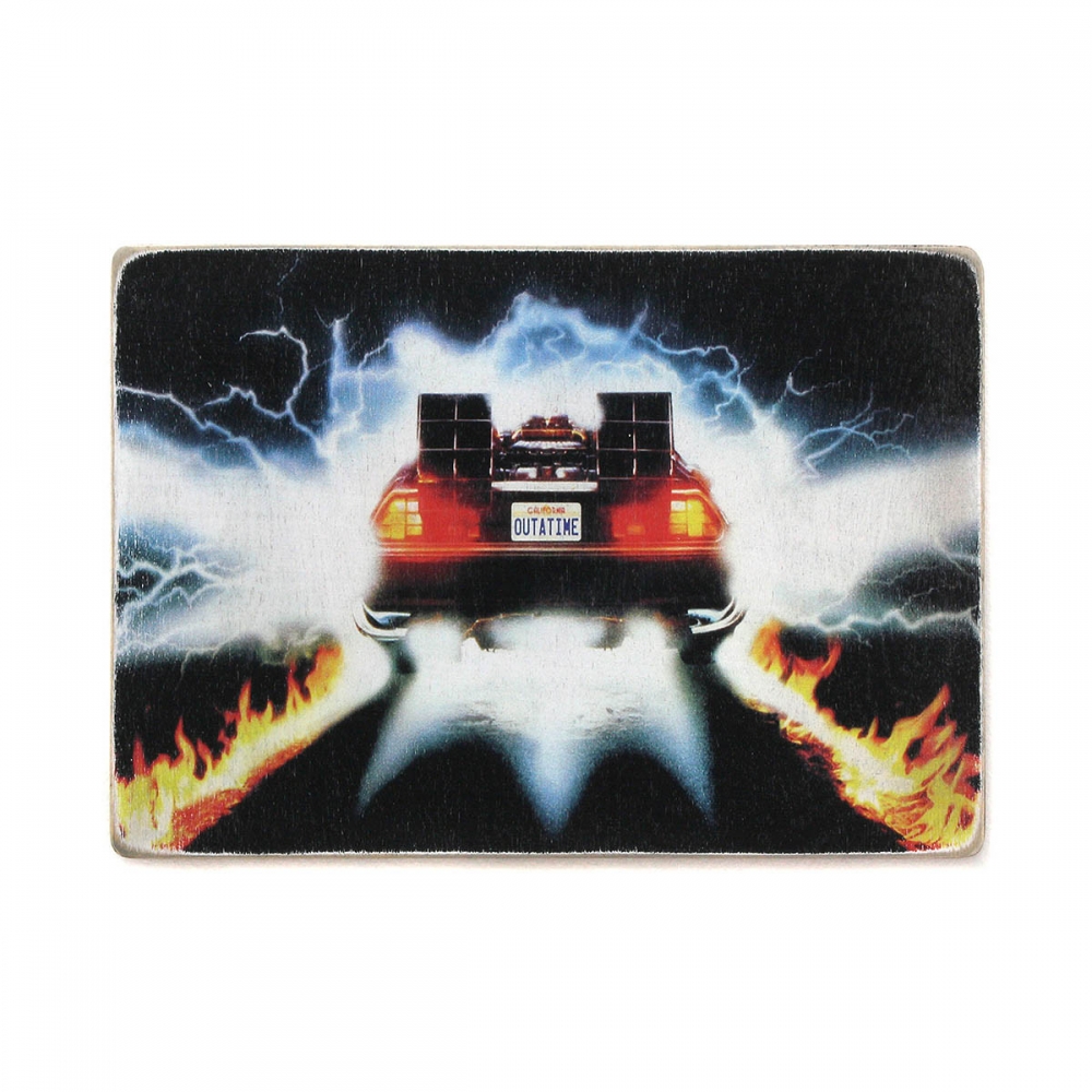 

Деревянный постер Фильмы и сериалы Back to the future. Назад в будущее. Де Лореан А1