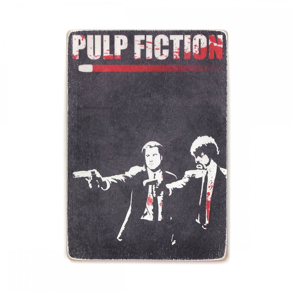 

Деревянный постер Фильмы и сериалы Pulp Fiction. Криминальное чтиво. Винсент и Джулс. Арт А1