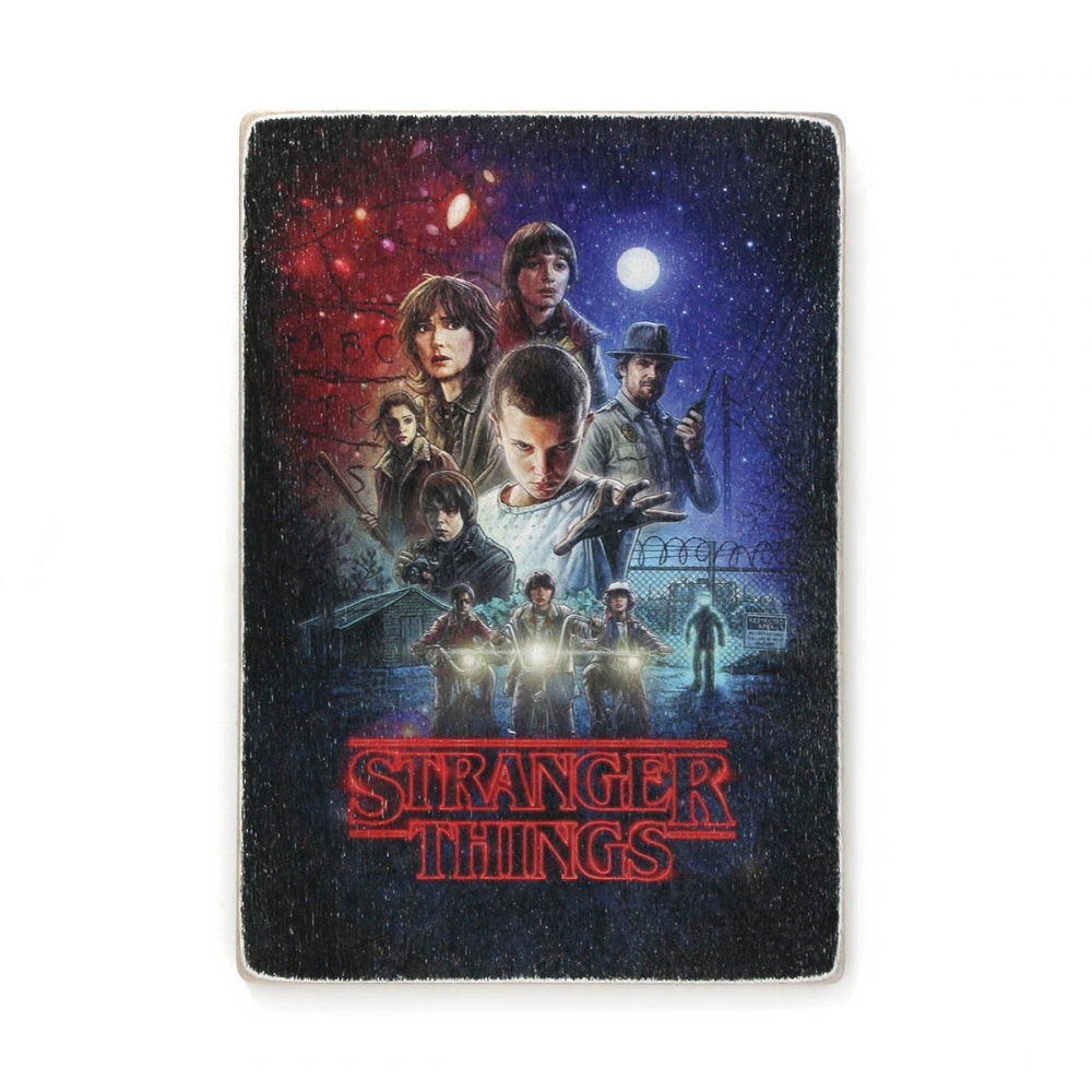 

Деревянный постер Фильмы и сериалы Stranger Things. Очень странные дела А2