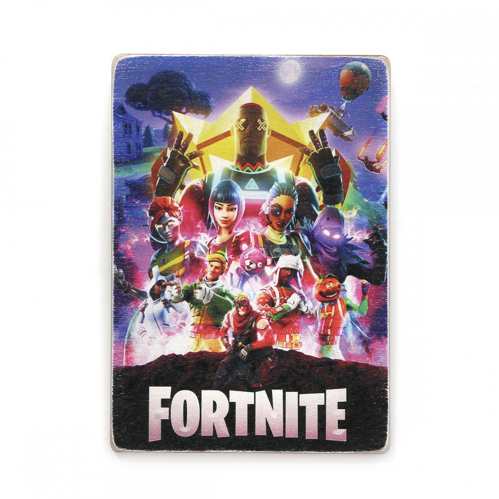 

Деревянный постер Видеоигры Fortnite. Фортнайт А2