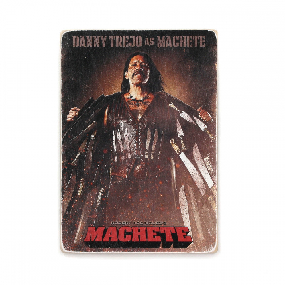 

Деревянный постер Фильмы и сериалы Machete. Мачете А2