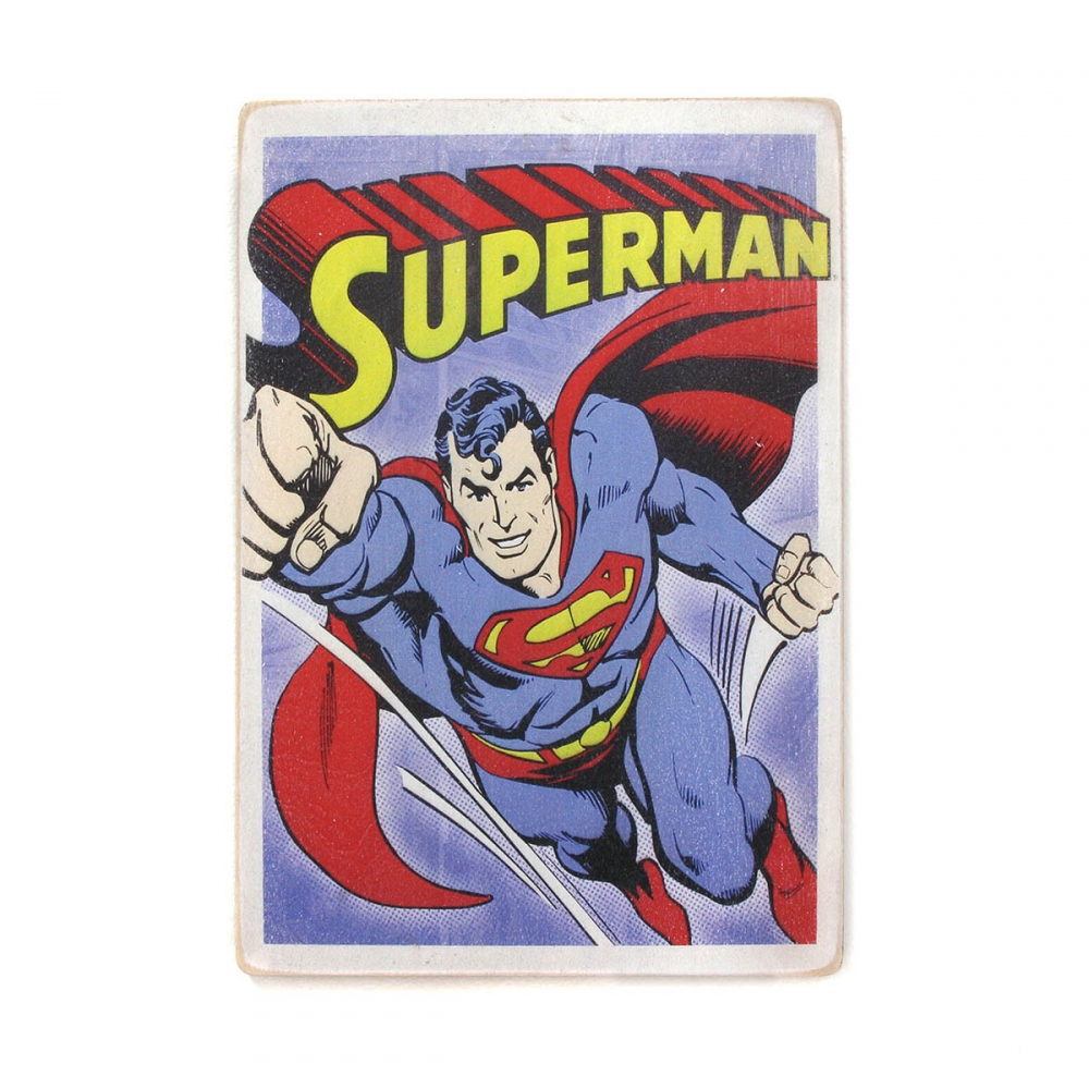 

Деревянный постер Супергерои Superman. Супермен. Комикс А2