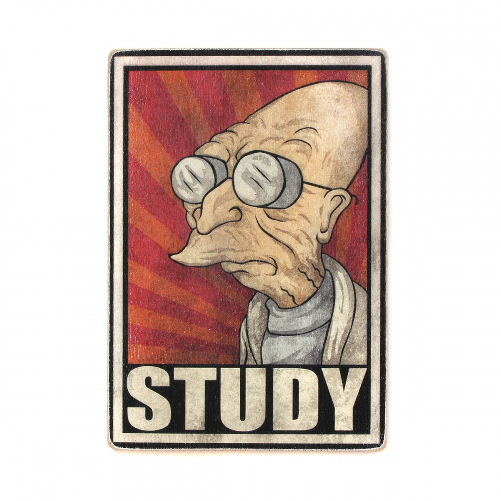 

Деревянный постер Мультфильмы Futurama. Футурама. Учись А2