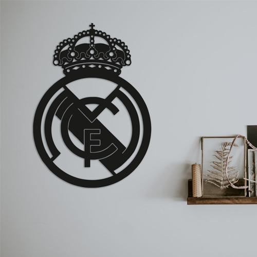 

Деревянная картина - панно Эмблемы Футбольных Клубов Real Madrid 55х77 см