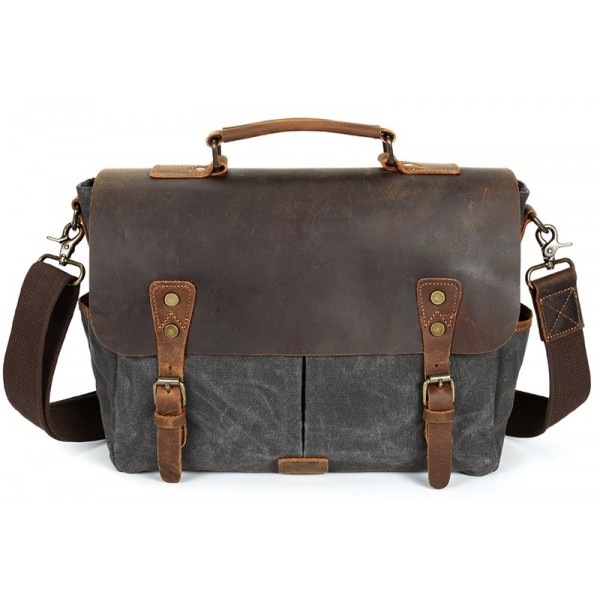

Портфель текстильный Vintage 20063 Cерый