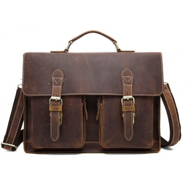 

Портфель мужской из кожи Vintage 14774 Рыжий