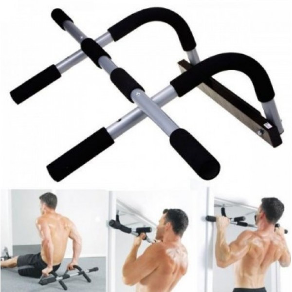 

Многофункциональный тренажер для дома турник в дверной проём Iron Gym