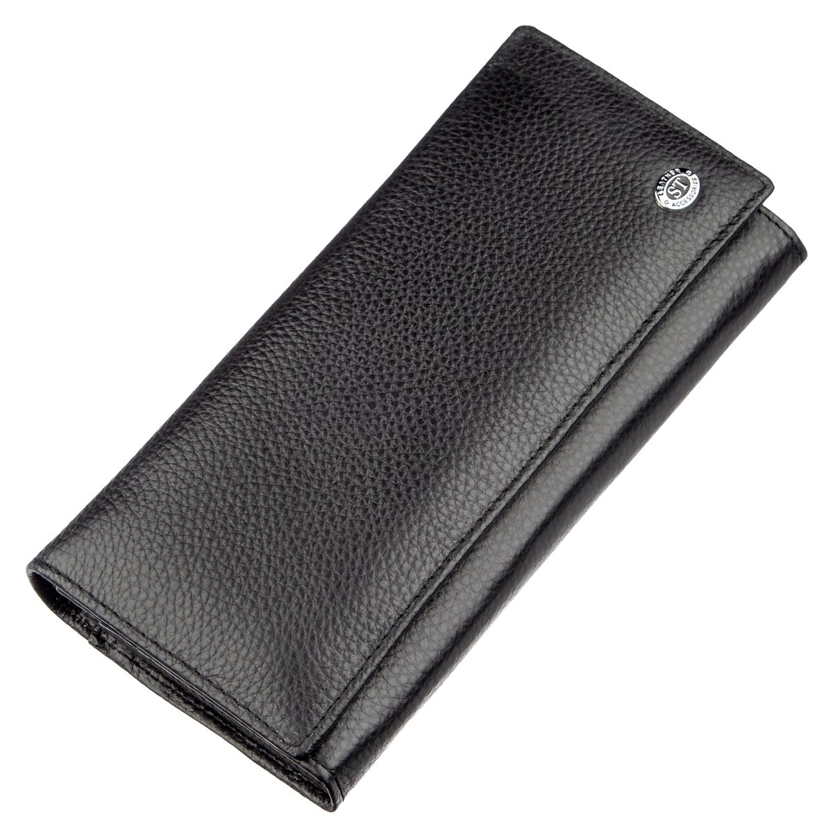 

Кошелек с монетницей на защелке ST Leather 18896 Черный