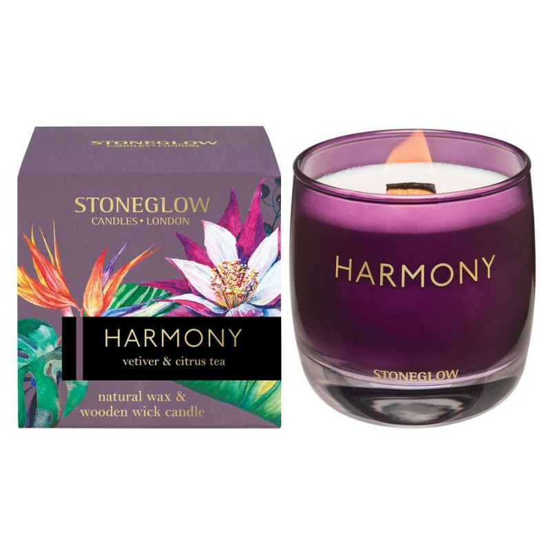 

Свеча ароматическая Vetiver & Citrus Tea Harmony, Stoneglow