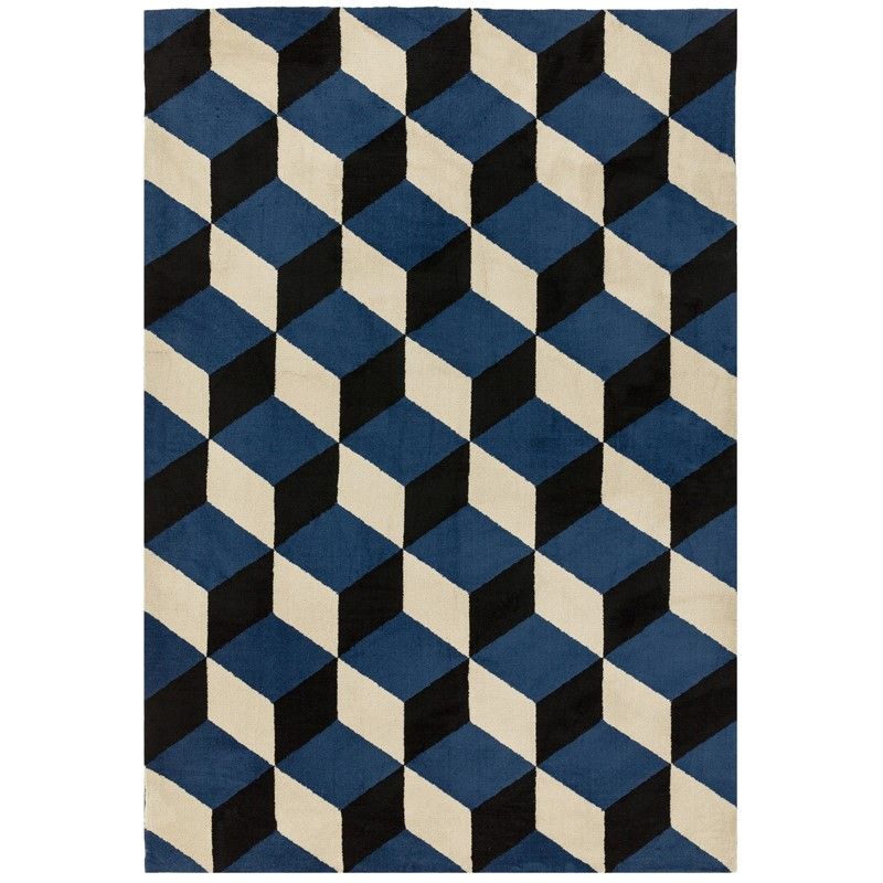 

Ковер Arlo Blue Block AR11 160x230 см Темно-синий