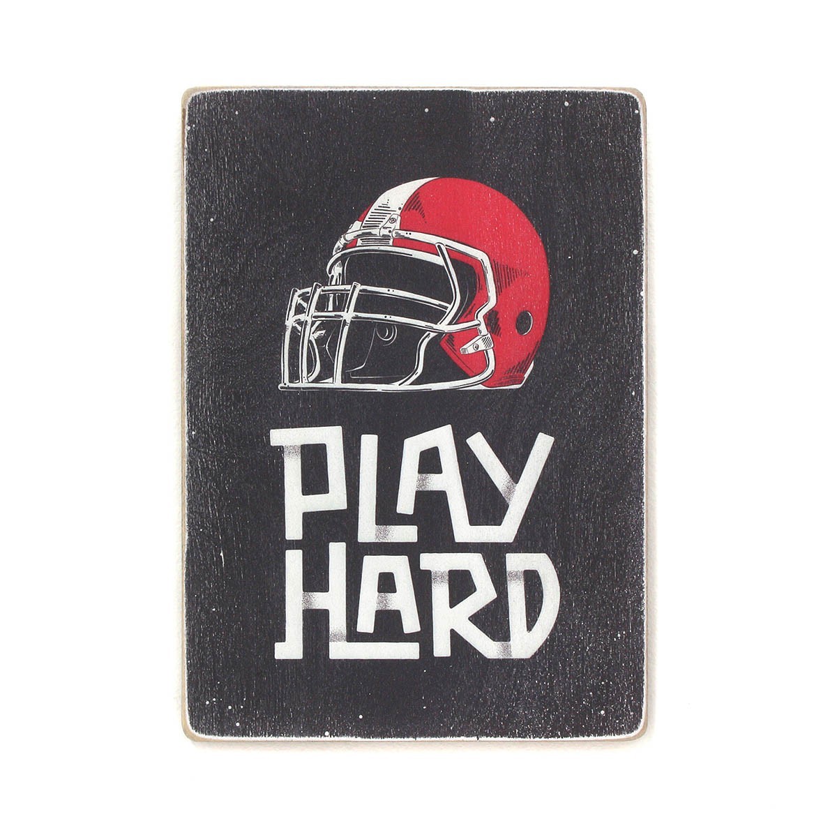 

Деревянный постер Wood Posters "Play hard" (A2 формат, фанера)