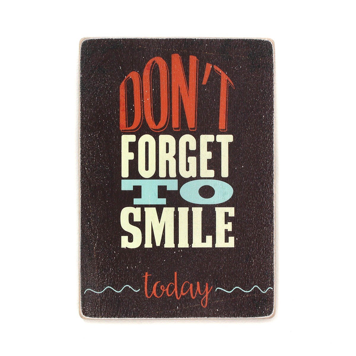 

Деревянный постер Wood Posters "Don’t forget to smile today. Brown background" (A3 формат, фанера)
