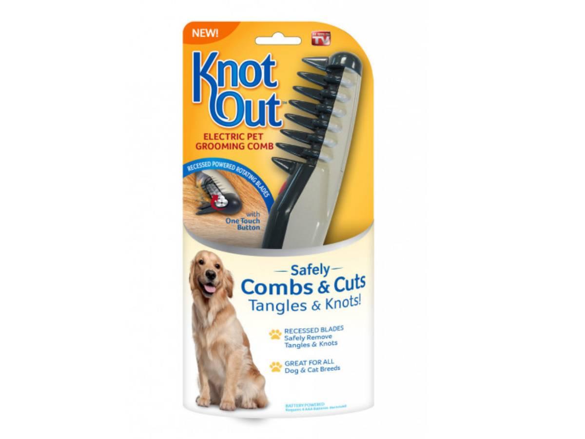 

Расческа для шерсти животных Knot Out Electric Pet Comb электрорасческа груминг колтуны (FJVWDJ1485)