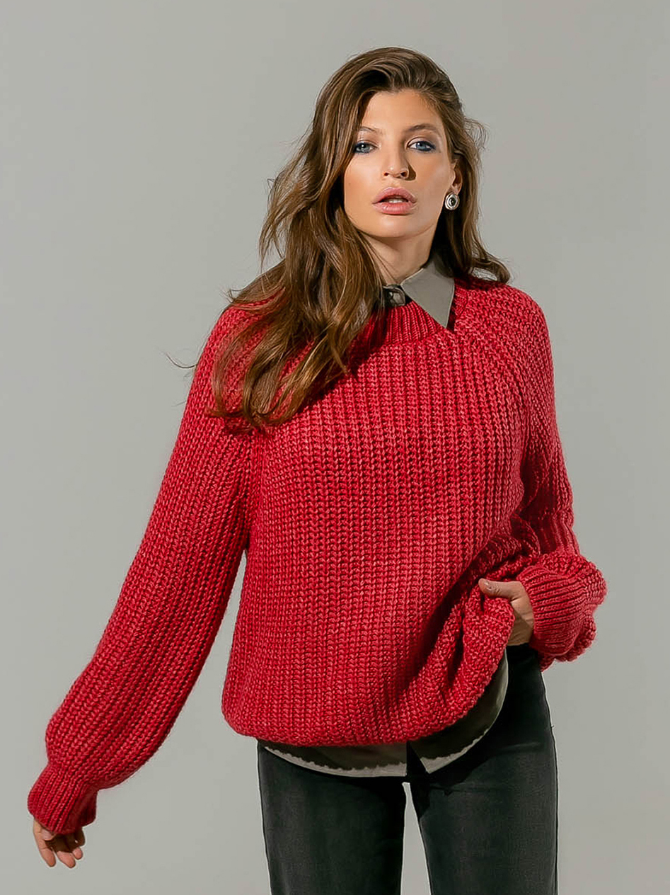 

Джемпер GrandUA Лайт GR4644 - Ягодно-красный, Джемпер GrandUA Лайт GR4644 42-46 Ягодно-красный