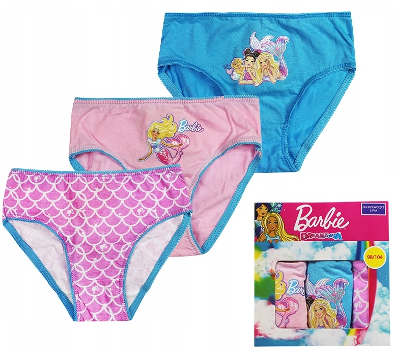 

Трусики 3 шт. Barbie (Барби) 110/116 см Разноцвет BAR5233167