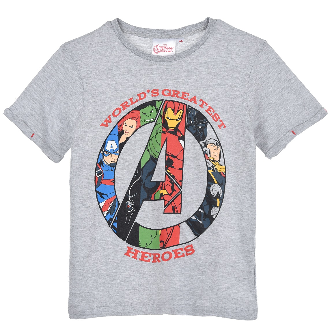 

Футболка Disney Avengers (Мстители) 128 см Серый UE10592