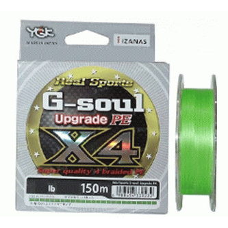 

Шнур YGK G-Soul X4 Upgrade 150m #0.2/4lb салатовый