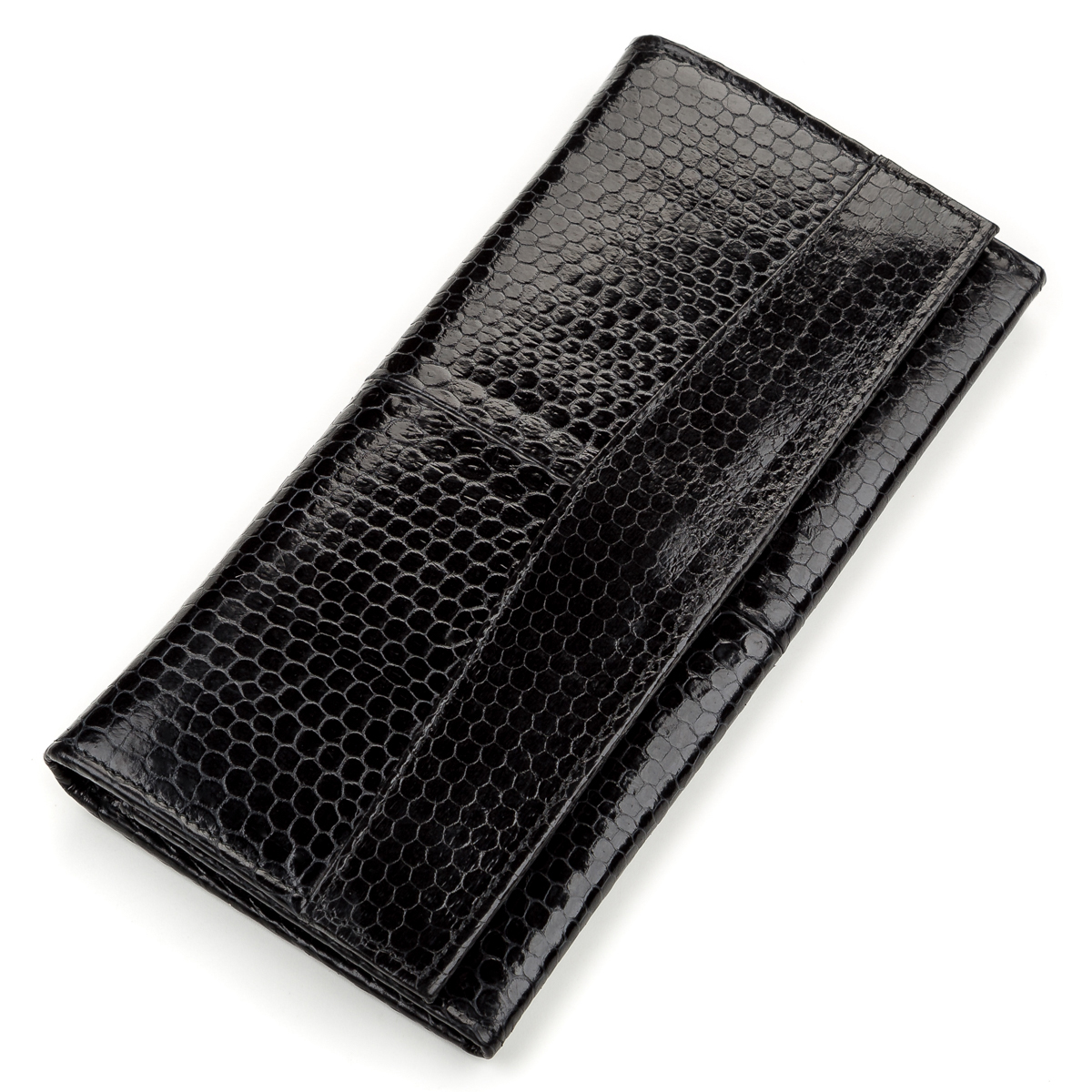 

Кошелек женский SEA SNAKE LEATHER 18146 из натуральной кожи морской змеи Черный