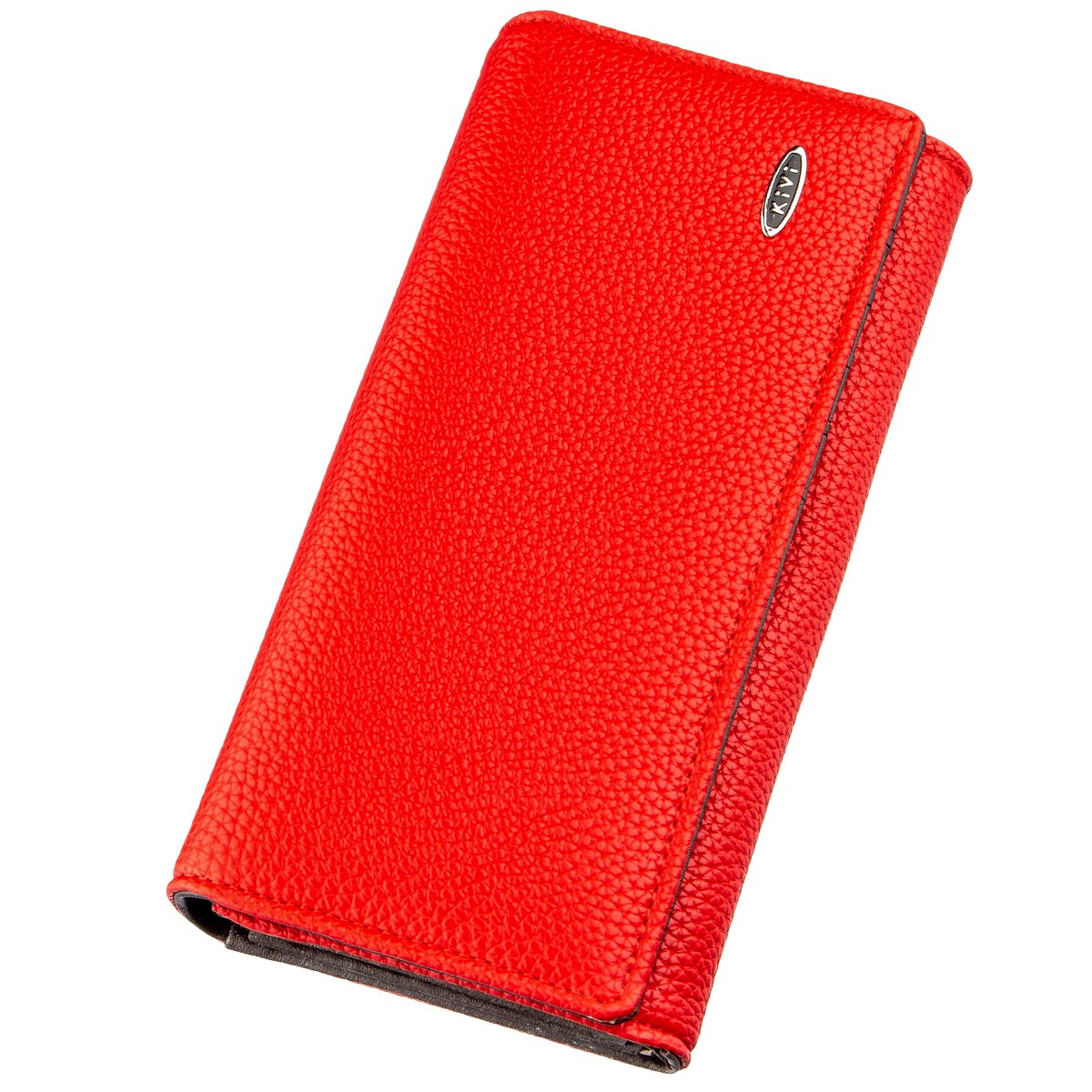 

Кошелек женский из зернистой экокожи KIVI 19058 Красный