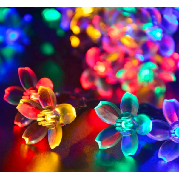 

Світлодіодна гірлянда на сонячній батареї Квіти Multi 50led (888998)