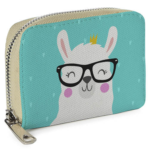 

Кошелёк на замке MINI (текстиль) Лама в очках Presentville 12,5х8,5 см 000175991